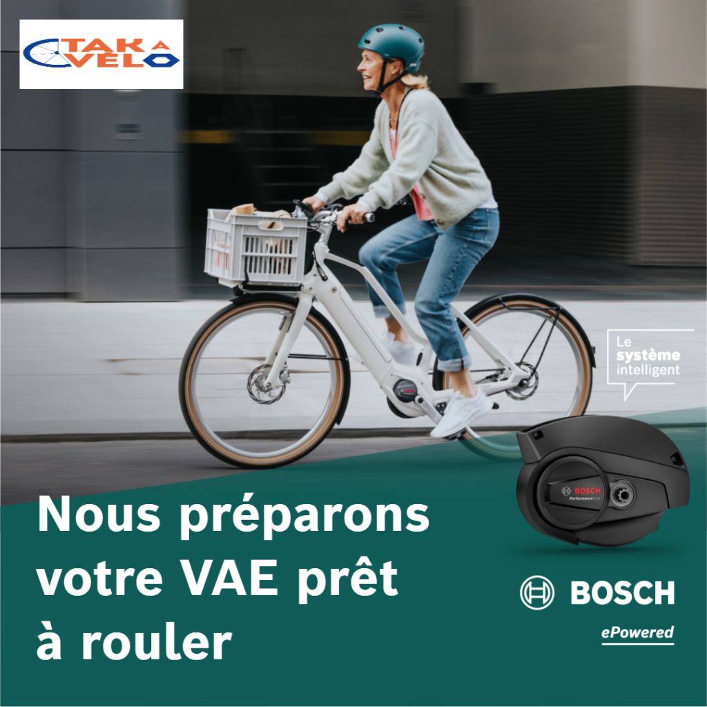 TAK A VELO est référencé en tant que prestataire de moteur électrique Bosch